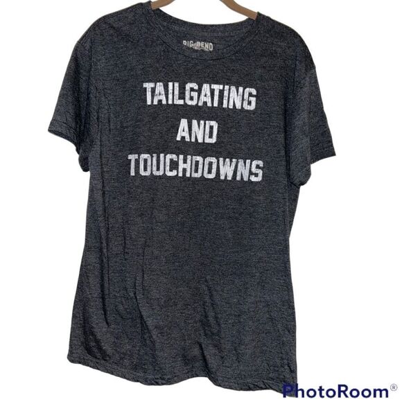 Big Bend Outfitters - Tailgating & Touchdowns T-shirt gray -medium Football - Picture 1 of 4